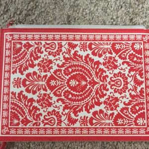 Red and white wristlet